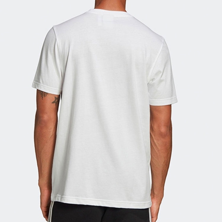 adidas originals Casual Sports Short Sleeve White FM3337 - 3