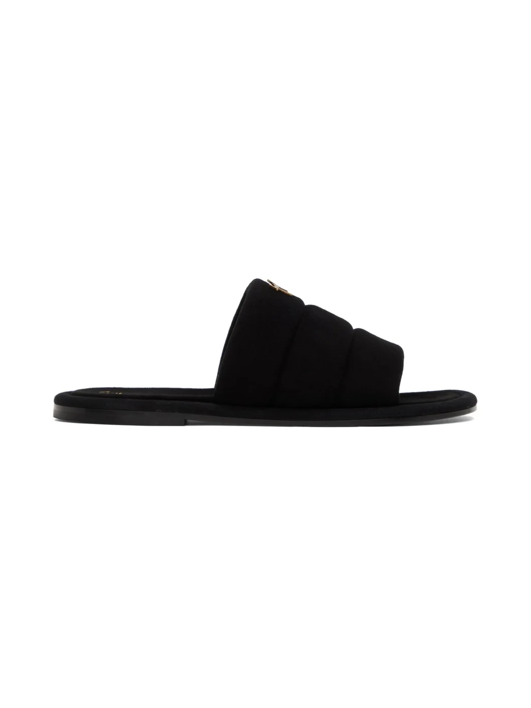 Black Suede Harmande Sandals - 1