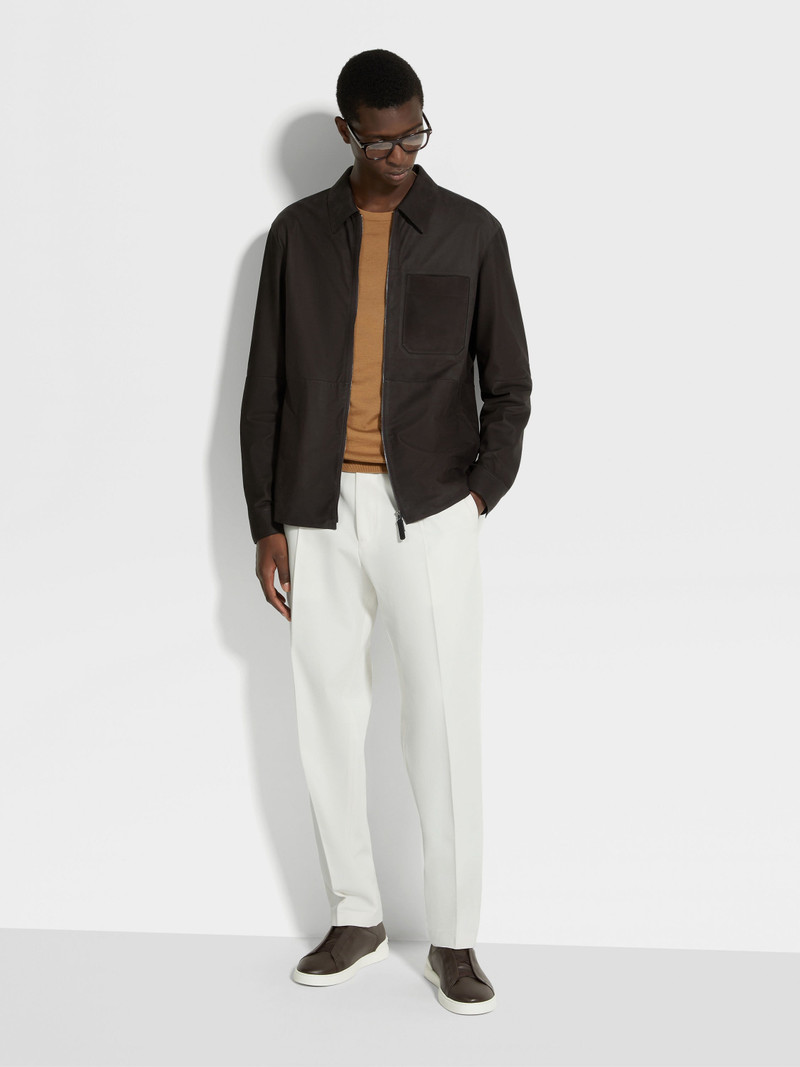 ZEGNA SECONDSKIN NUBUCK OVERSHIRT outlook