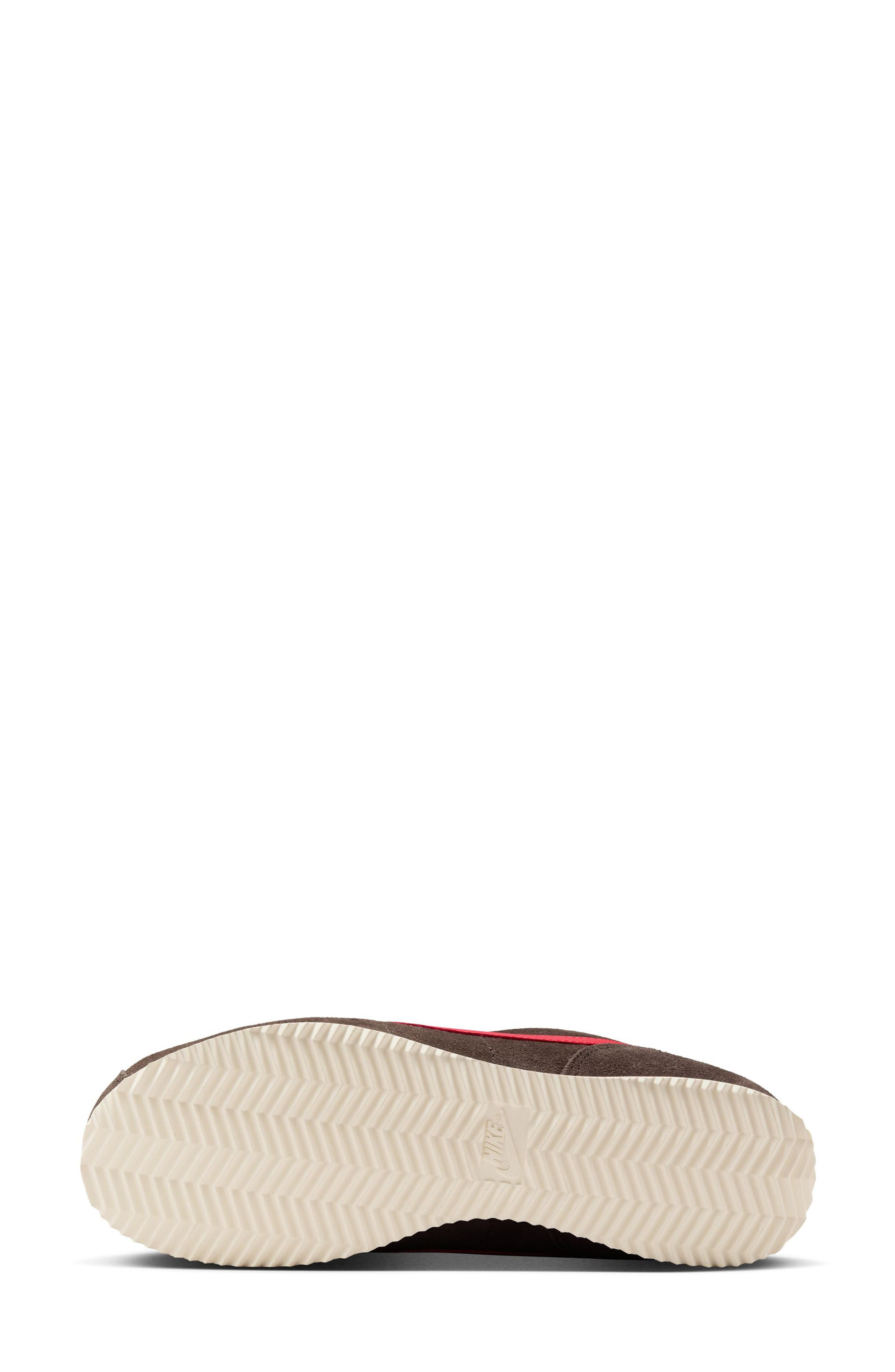 Nike Cortez Suede Sneaker in Velvet Brown/Red/Sail at Nordstrom - 4