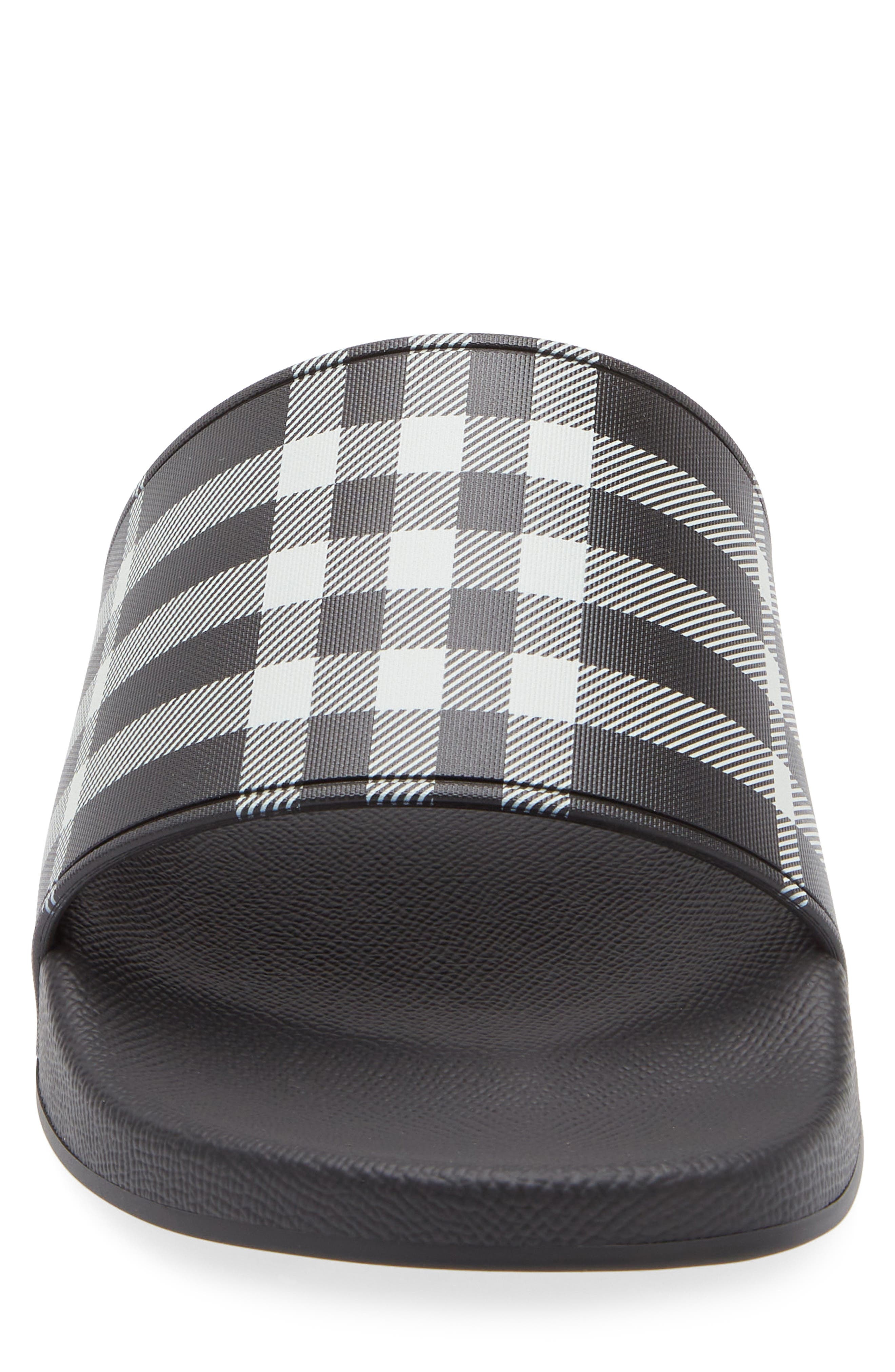 burberry Furley Check Slide Sandal in Calico Check at Nordstrom - 4