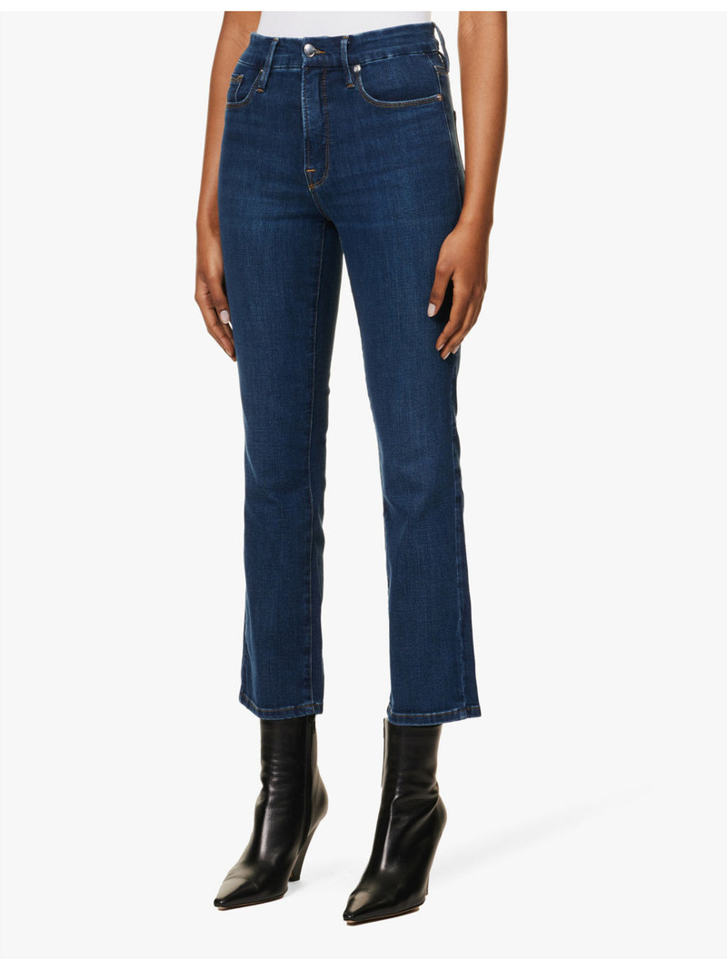 Good Legs straight cotton-blend stretch-denim jeans 3