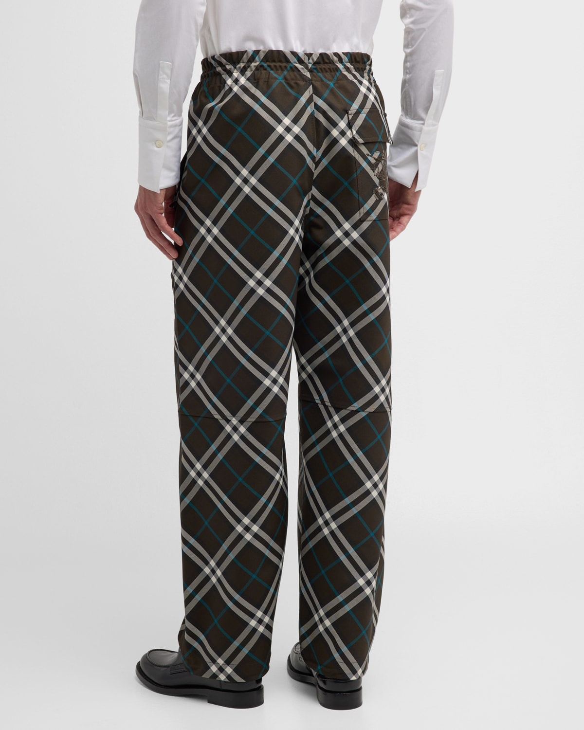 Men's IP Check Elastic-Waist Pants - 5