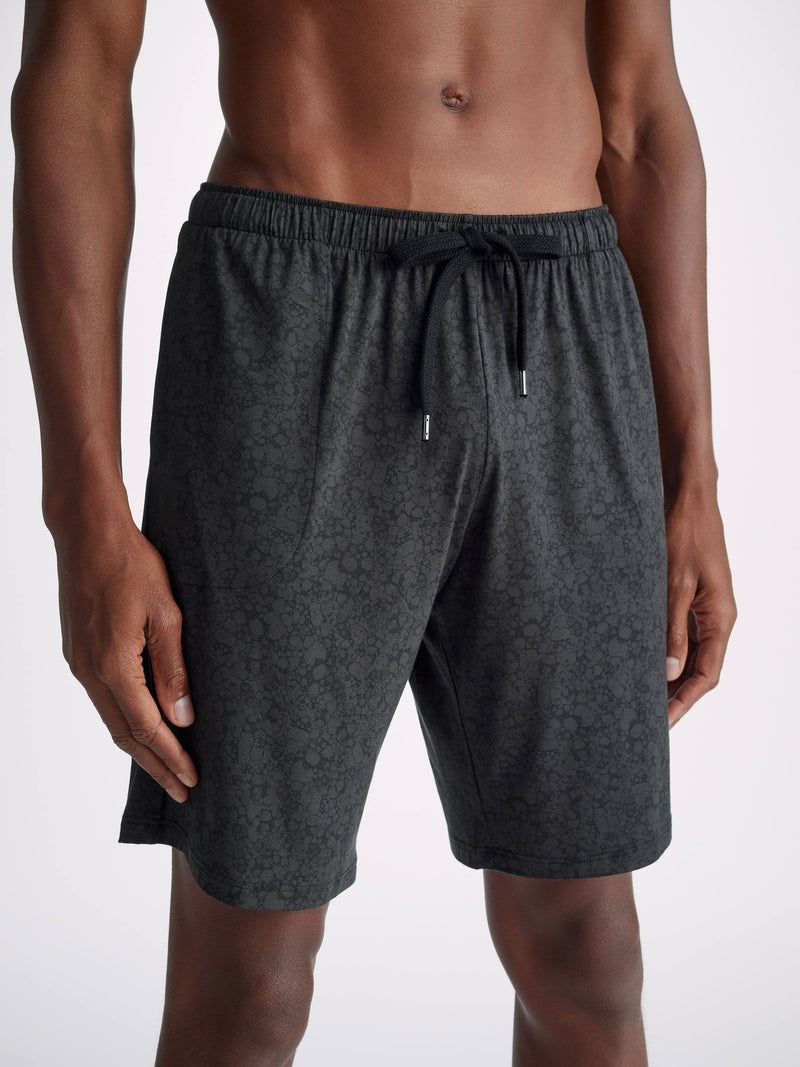 Men's Lounge Shorts London 10 Micro Modal Black - 2