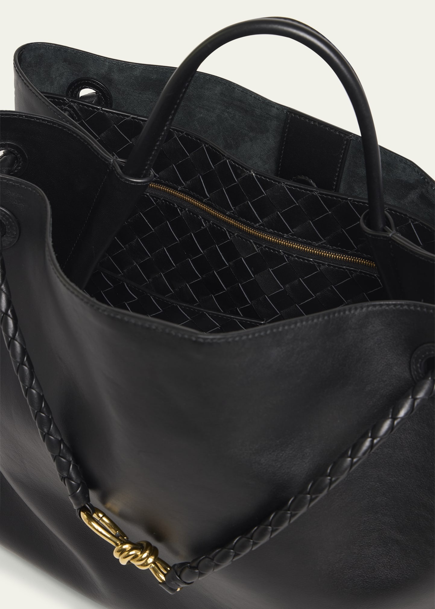 Andiamo Large Leather Tote Bag - 4