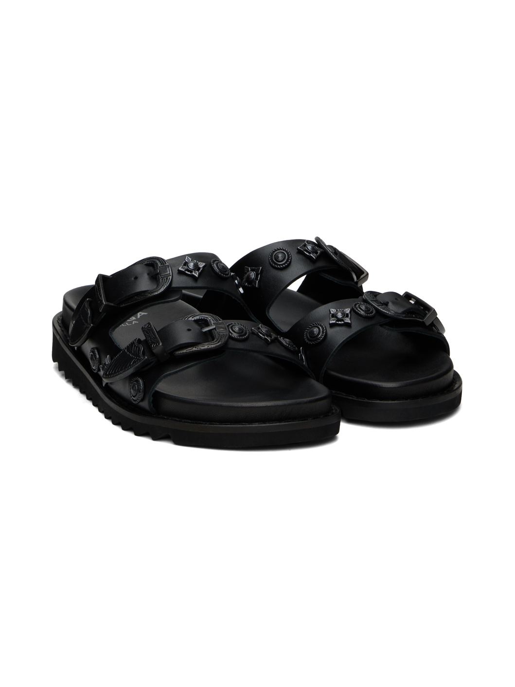 SSENSE Exclusive Black Buckle Sandals - 4