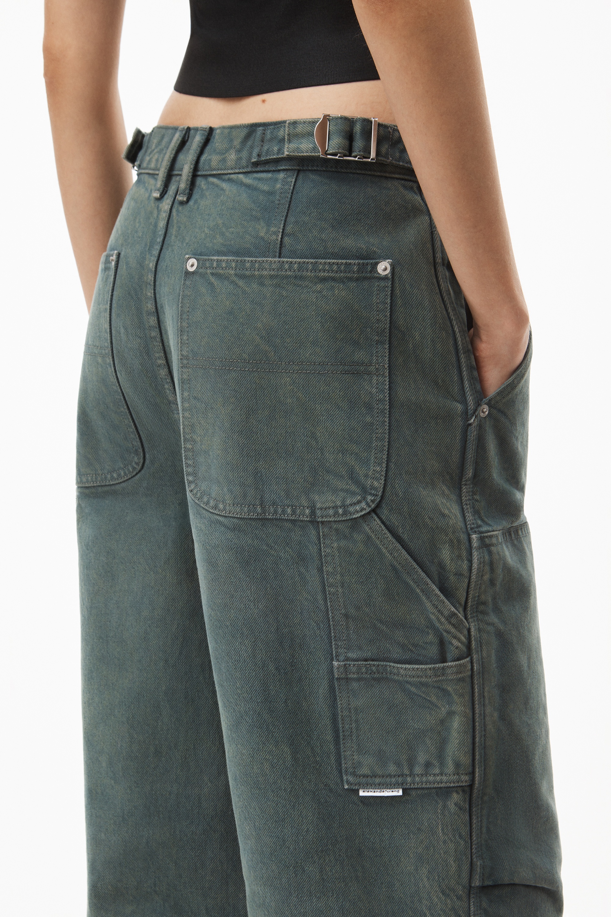 DOUBLE FRONT CARPENTER PANT IN DENIM - 6