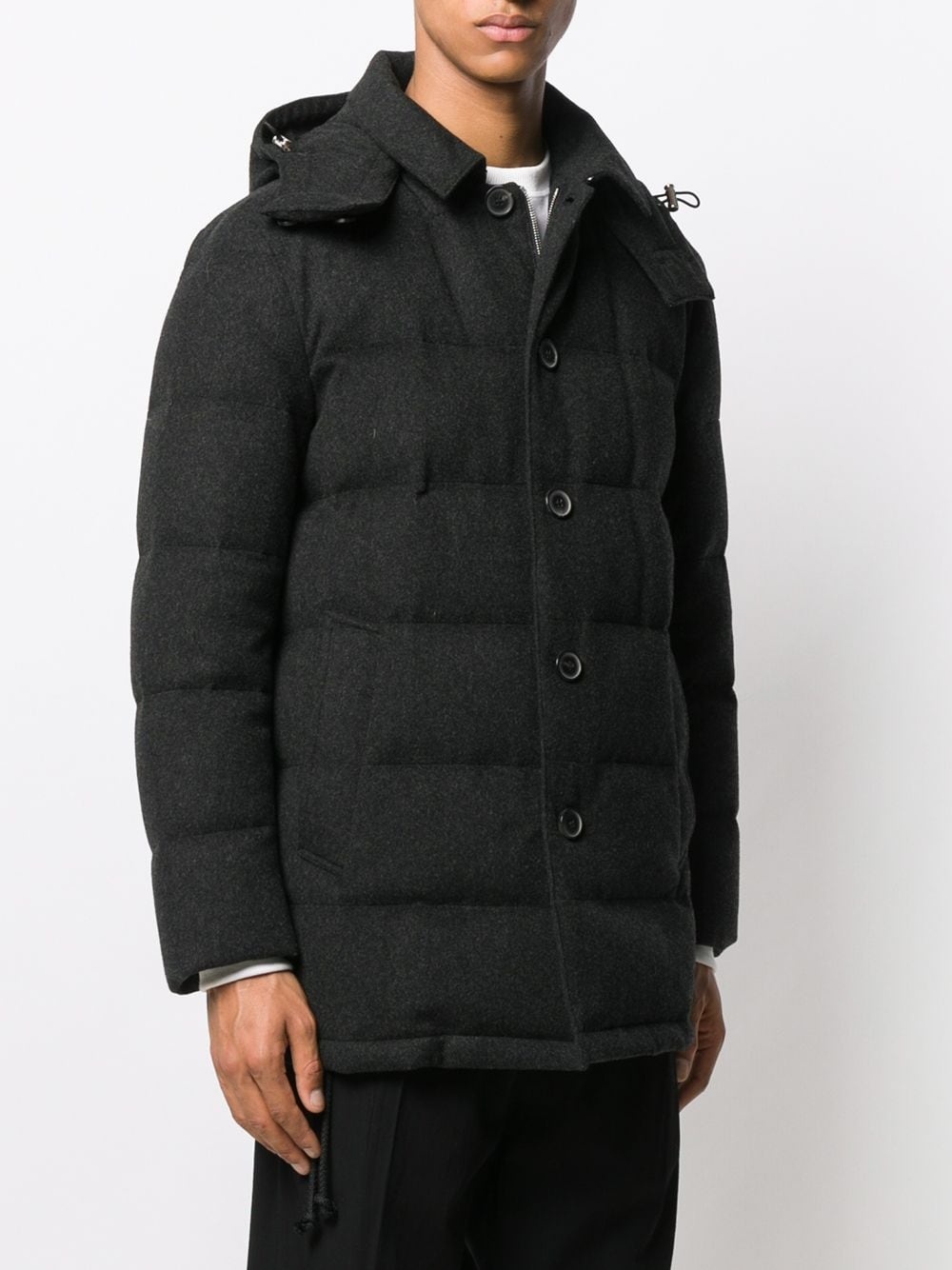 AUCHAVAN Charcoal Storm System Wool Down Jacket | GD-001 - 3