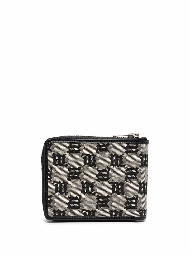 MISBHV jacquard monogram zipped wallet outlook