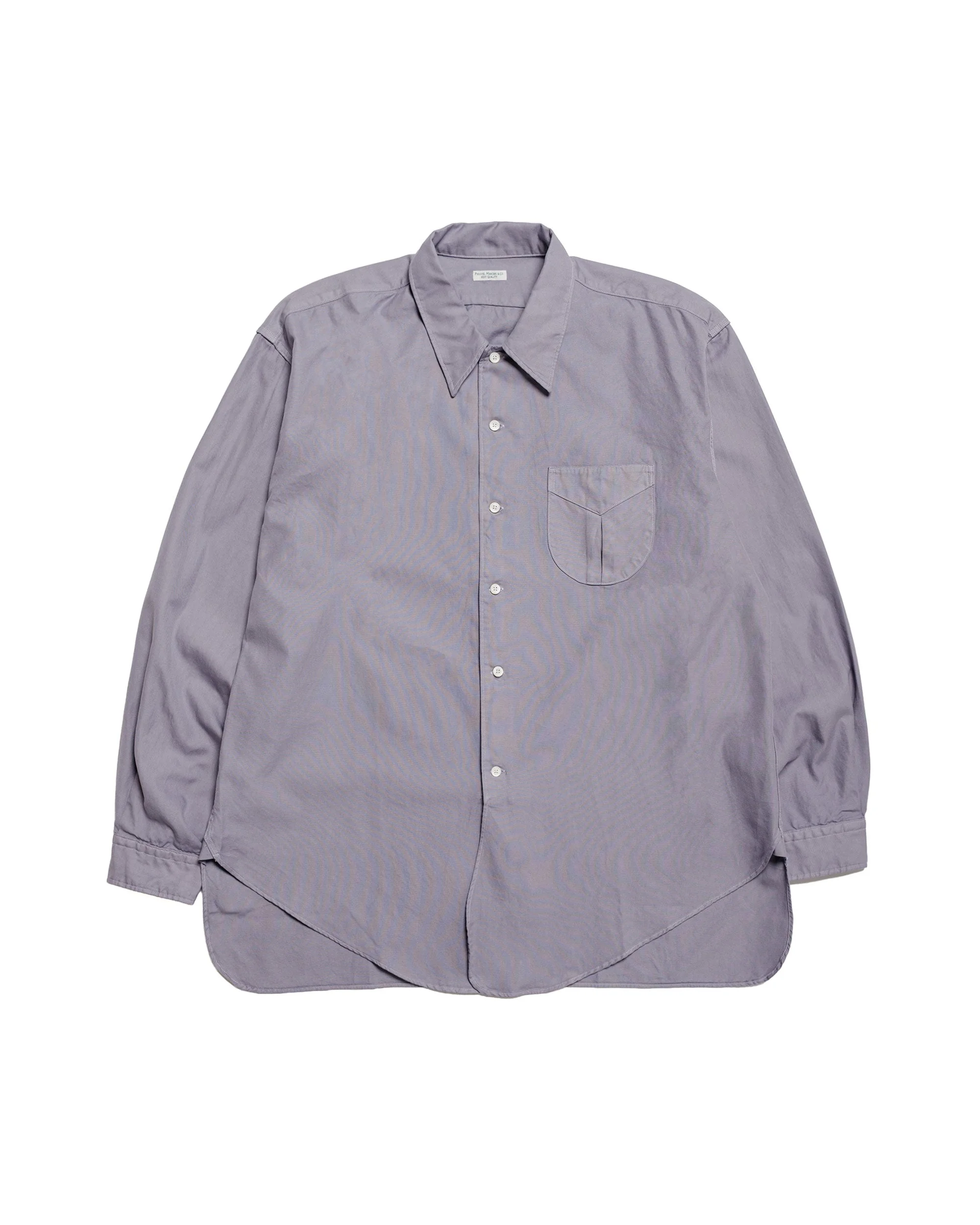 Oxford Long Dress Shirt French Purple - 1
