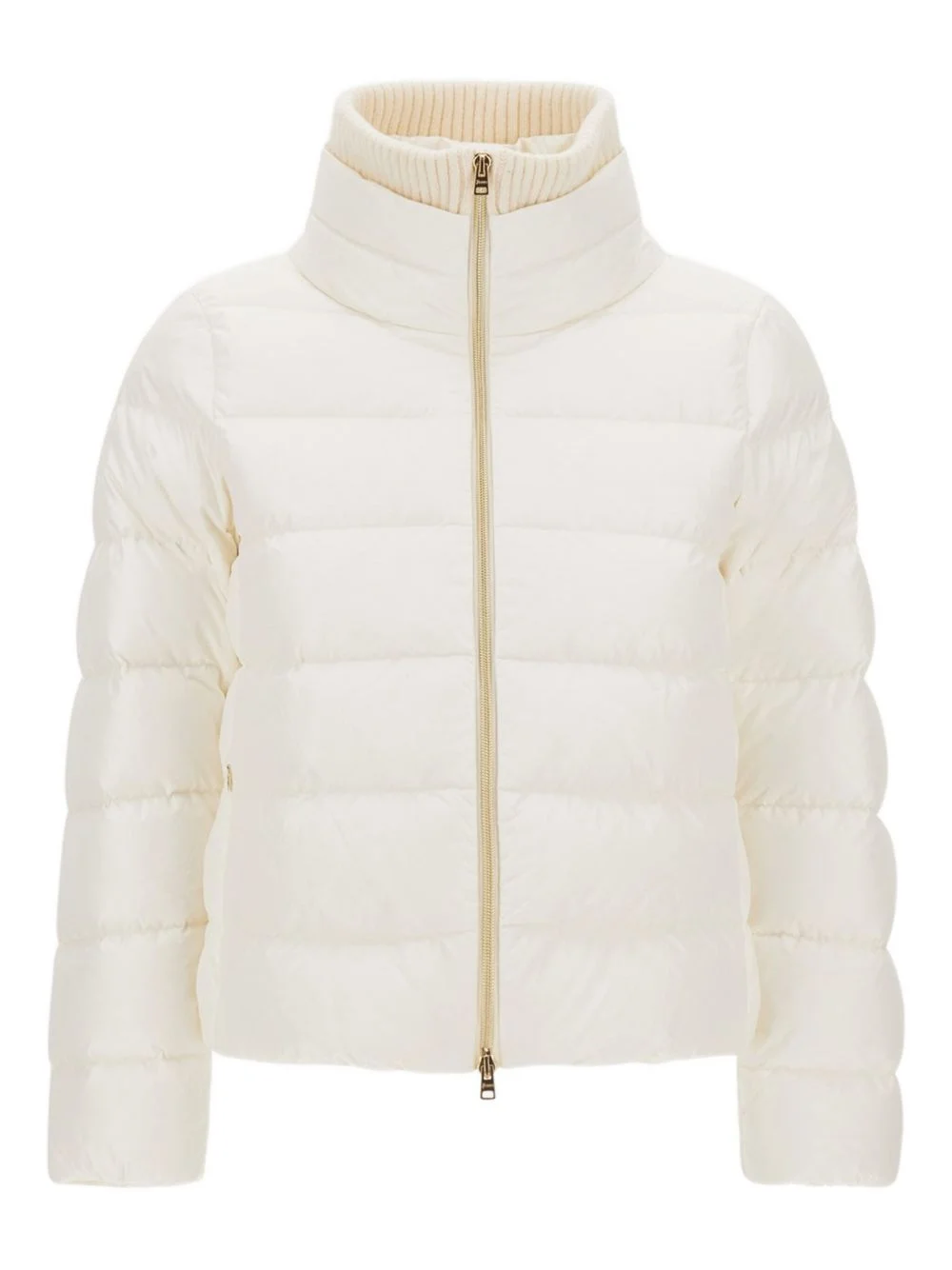 quilted high-neck jacket - 1