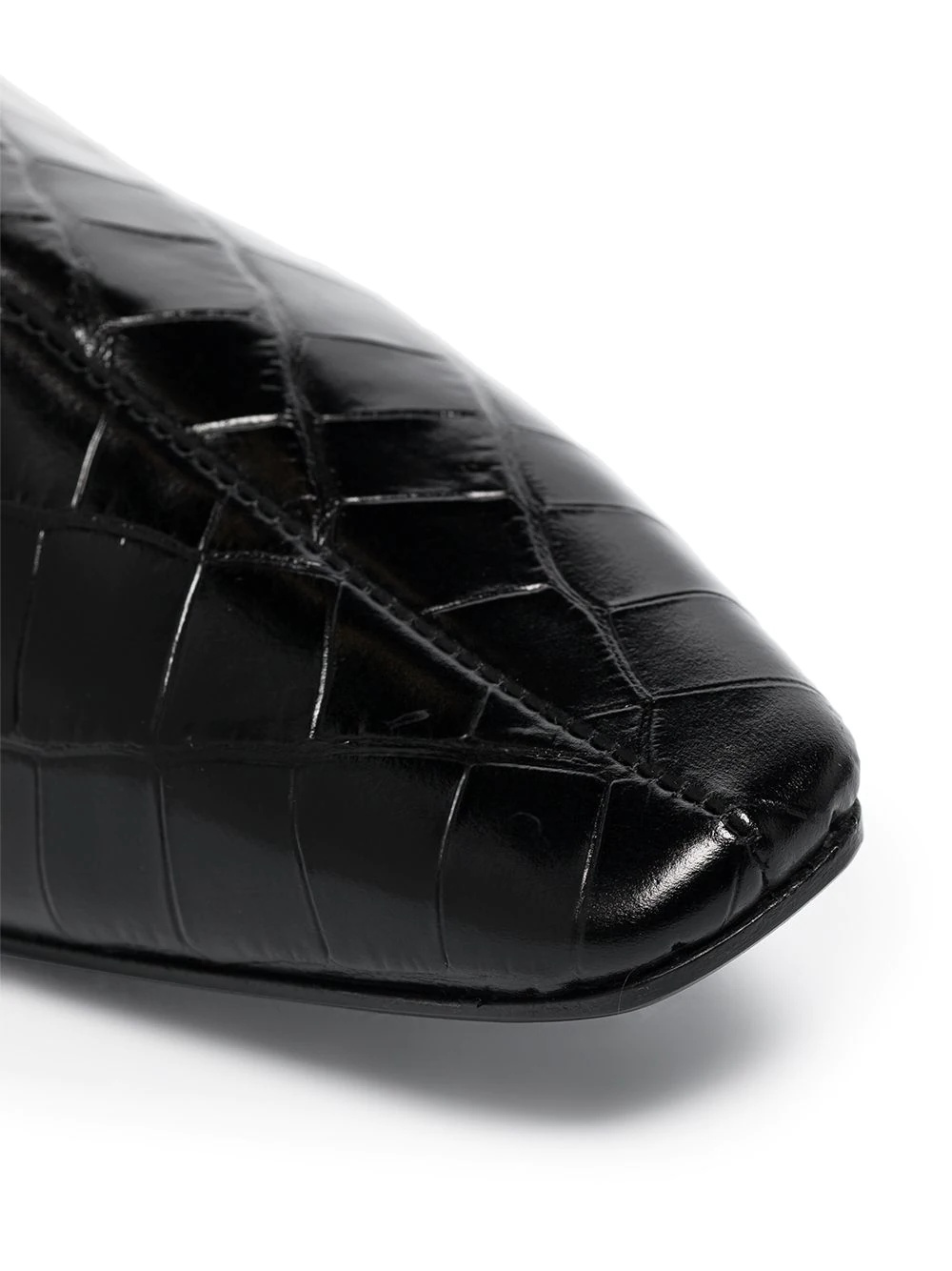 The Wide Shaft croc-effect boots - 2