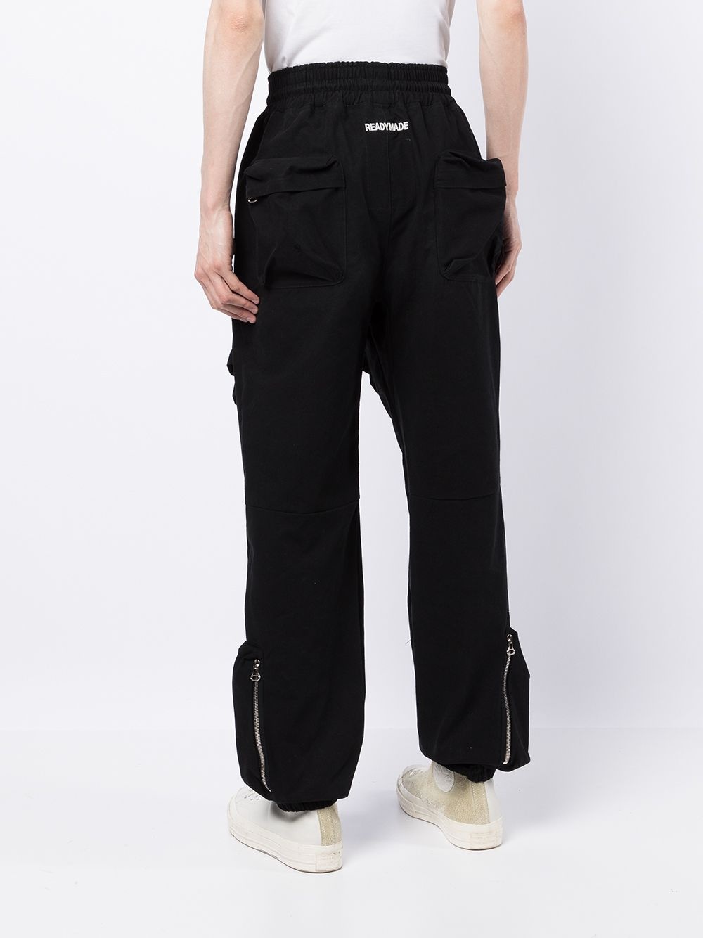 LOGO-PRINT CARGO PANTS - 3