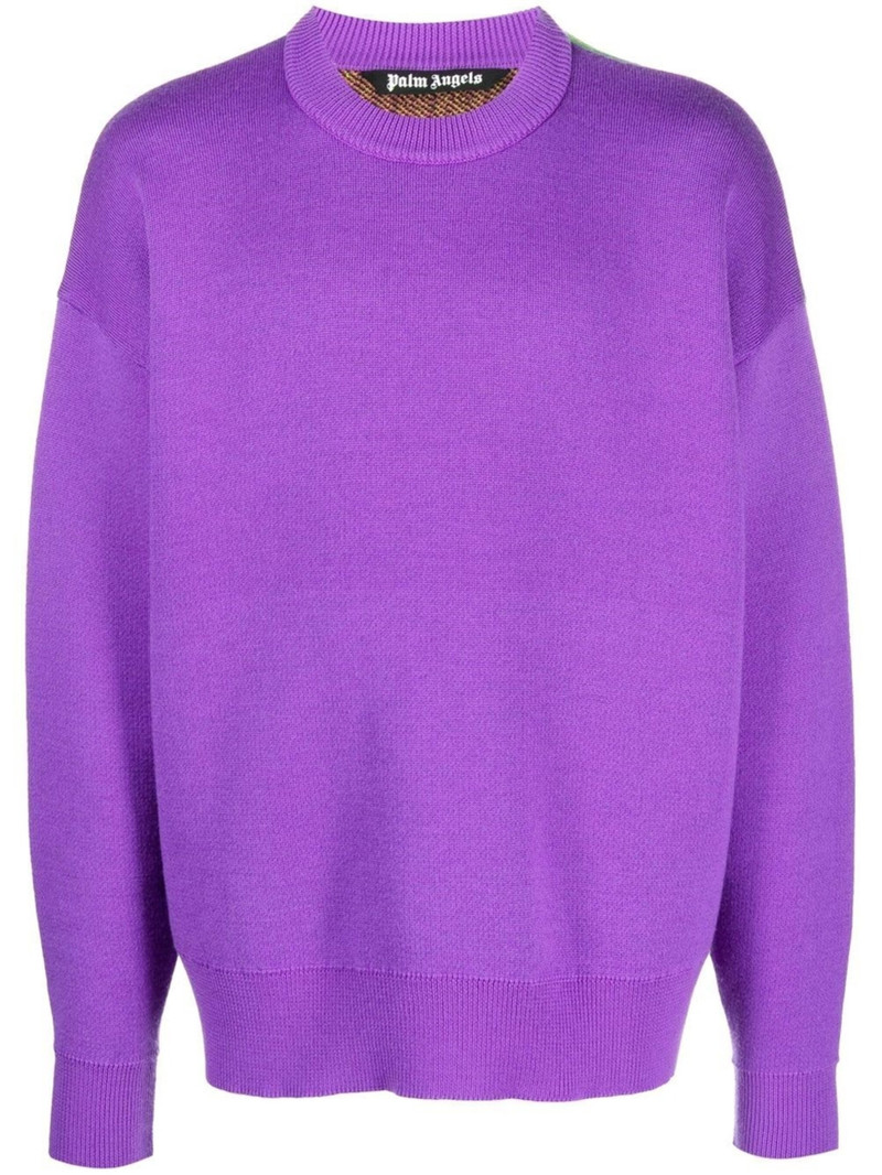 palm-tree wool-knit jumper - 1