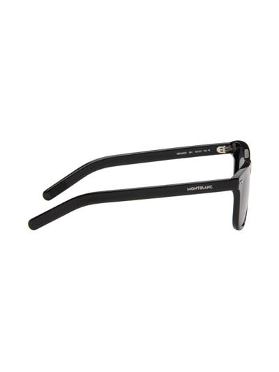 Montblanc Black Rectangular Sunglasses outlook