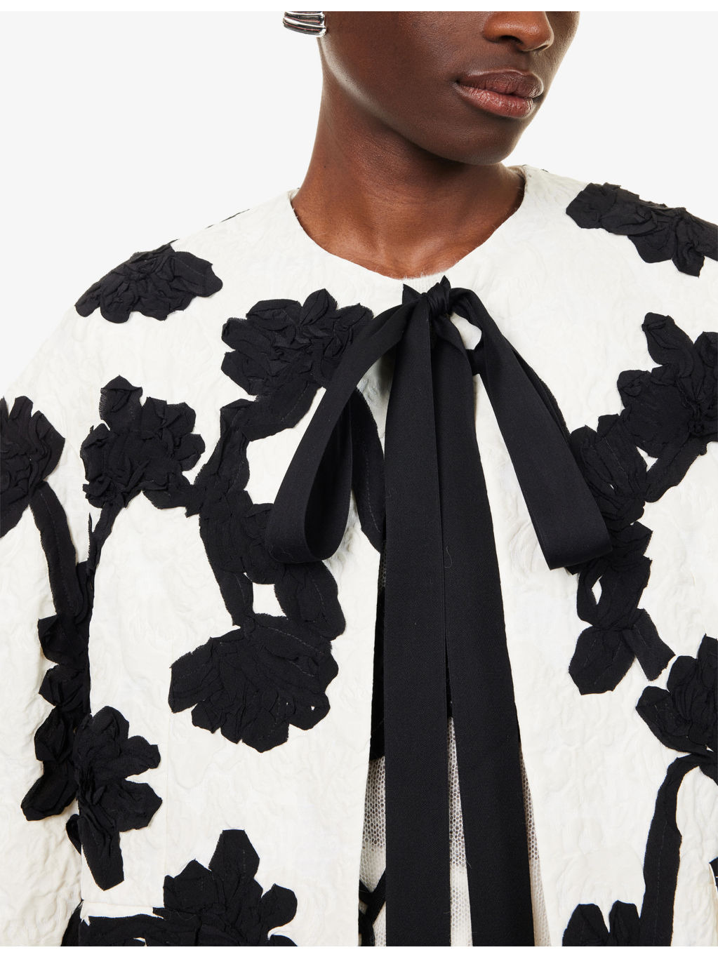 Floral Jacquard Woven Jacket - 5