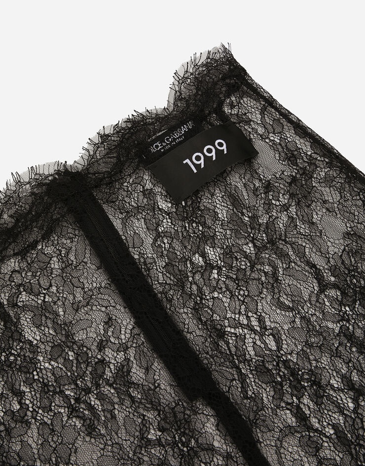 Chantilly lace midi skirt - 12