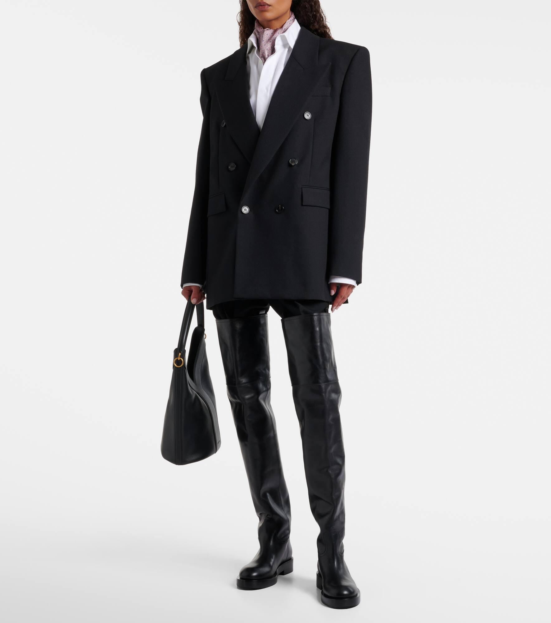Leather over-the-knee boots - 3