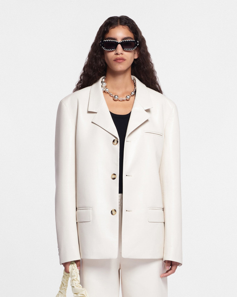 Nanushka Regenerated Leather Blazer outlook