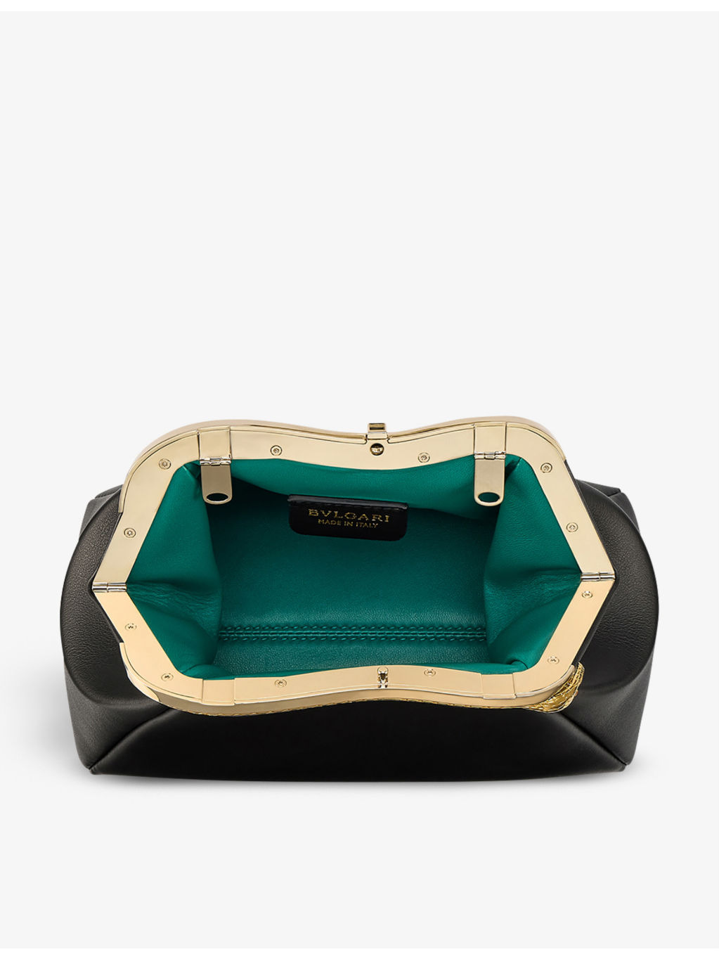Bvlgari x Mary Katrantzou Serpenti leather clutch bag - 4