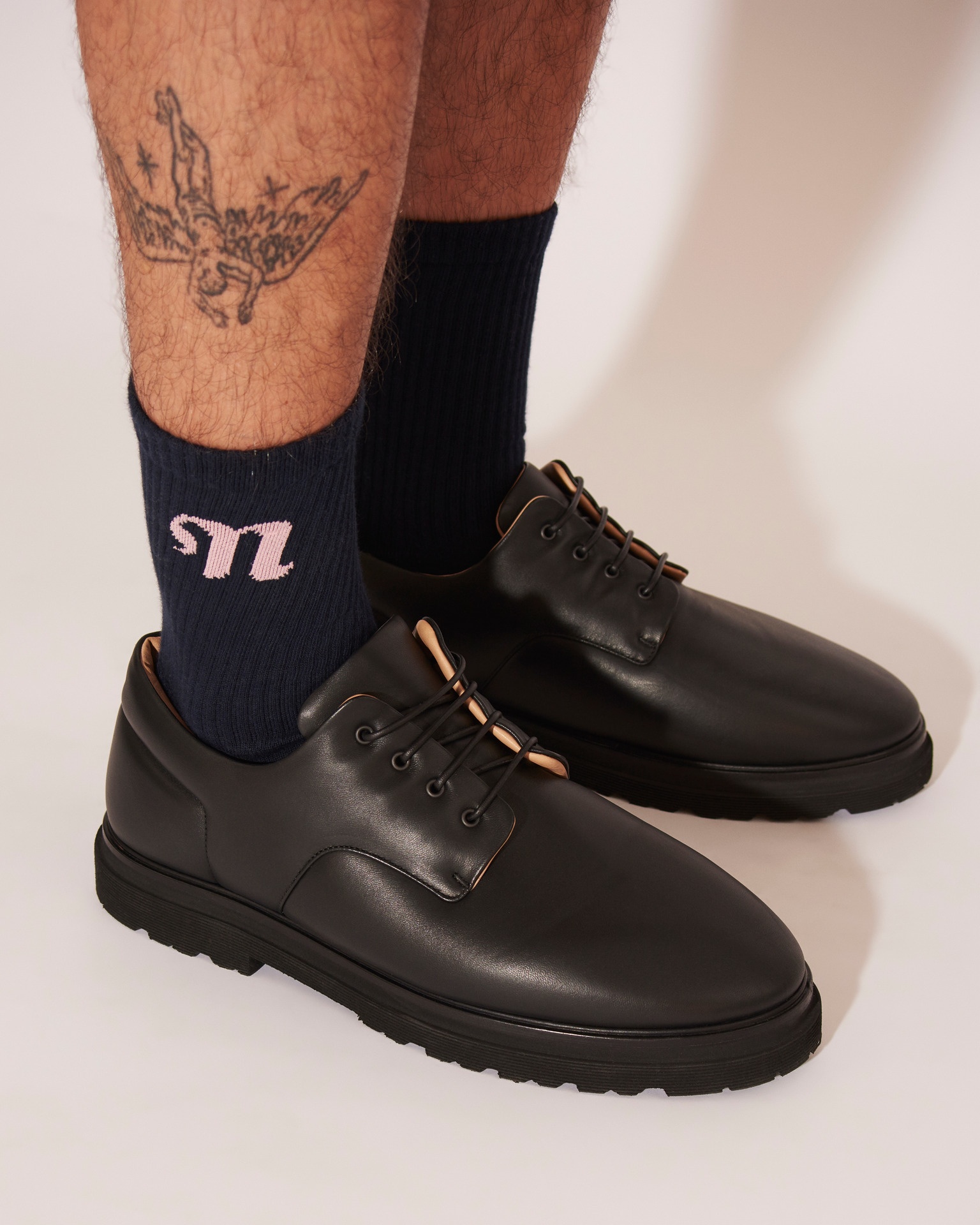 SKILI - Black leather shoes - Black - 4