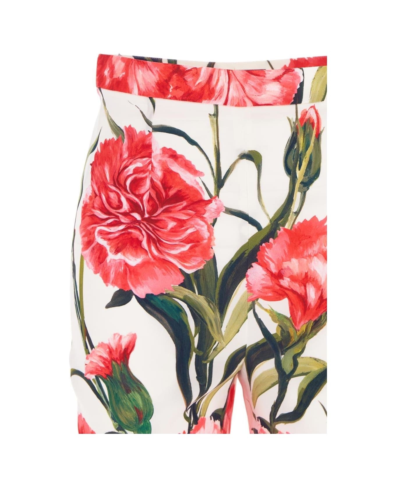 Floral Print High Waist Leggings - 3