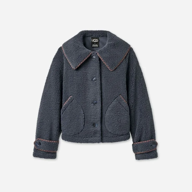® Women's Nikia Collared Jacket in Eve Blue - 1
