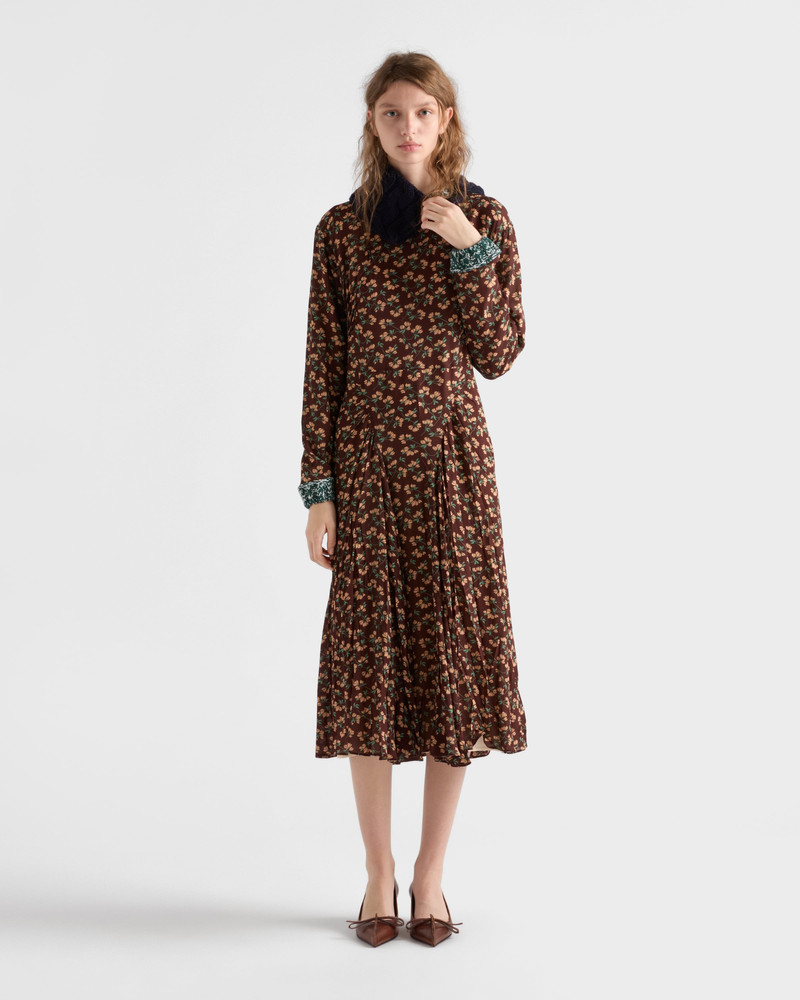 Prada Printed georgette dress outlook