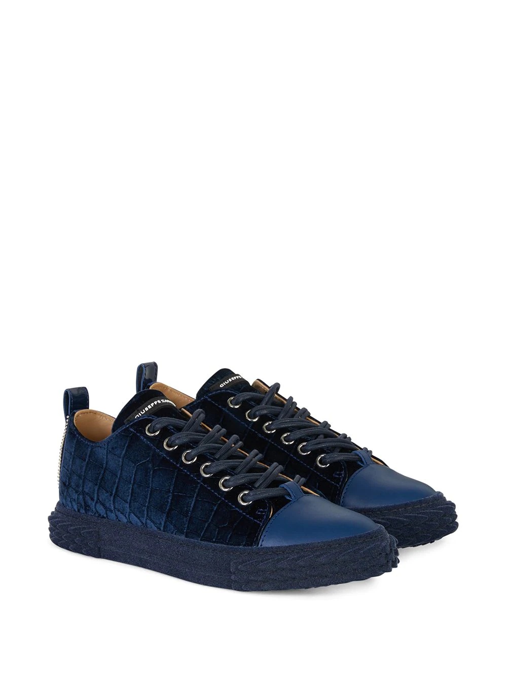 Blabber velvet low-top sneakers - 2