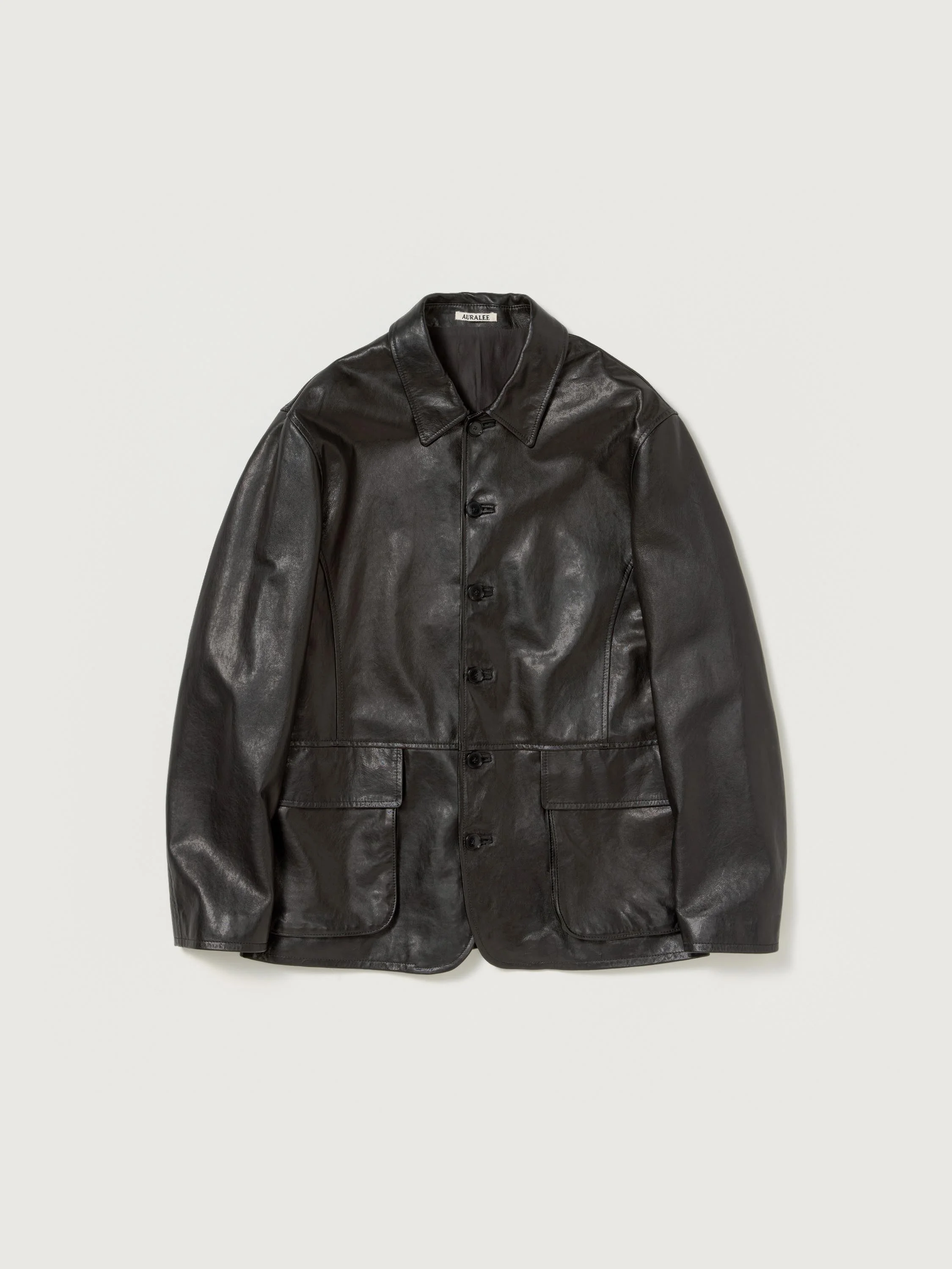 TEXTURED LAMB LEATHER BLOUSON - 1