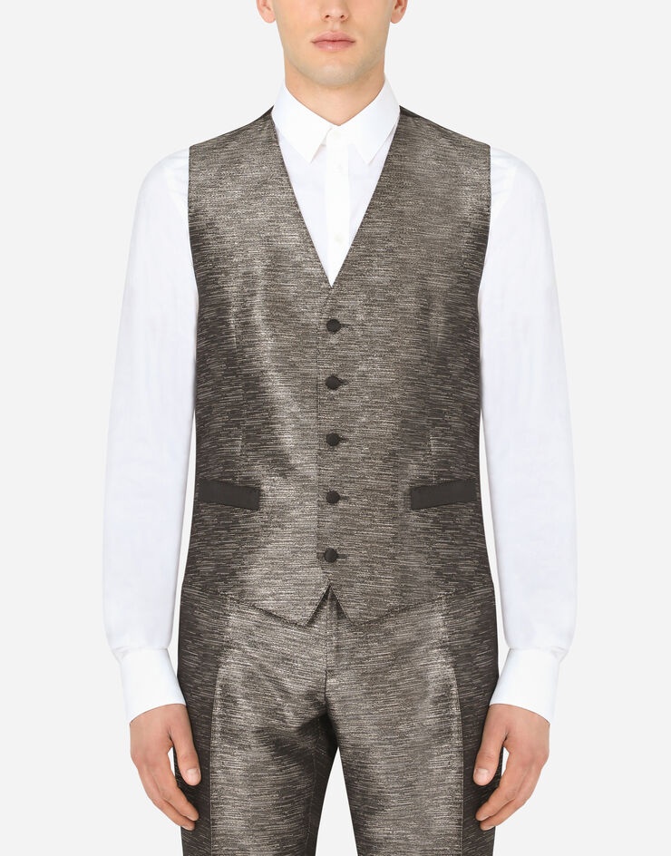 Lamé jacquard Martini-fit tuxedo suit - 6