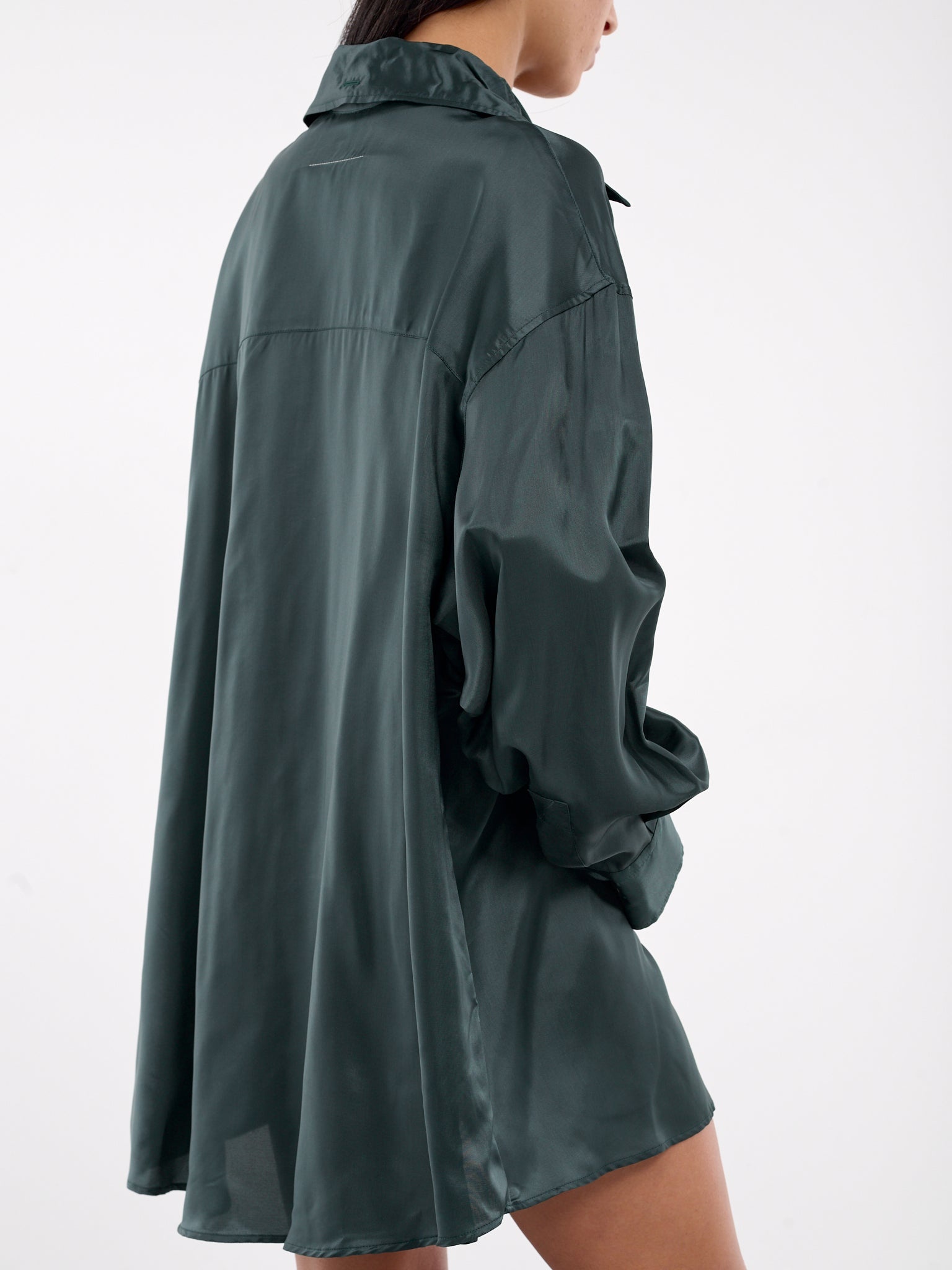 Relaxed Satin Shirt - 5