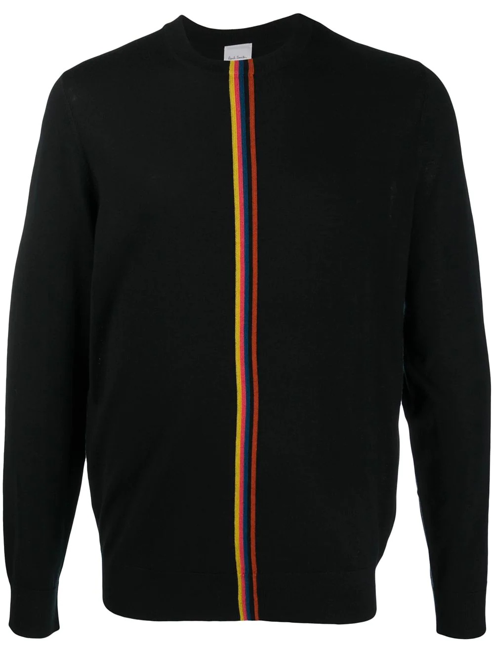 artist-stripe crew neck sweater - 1