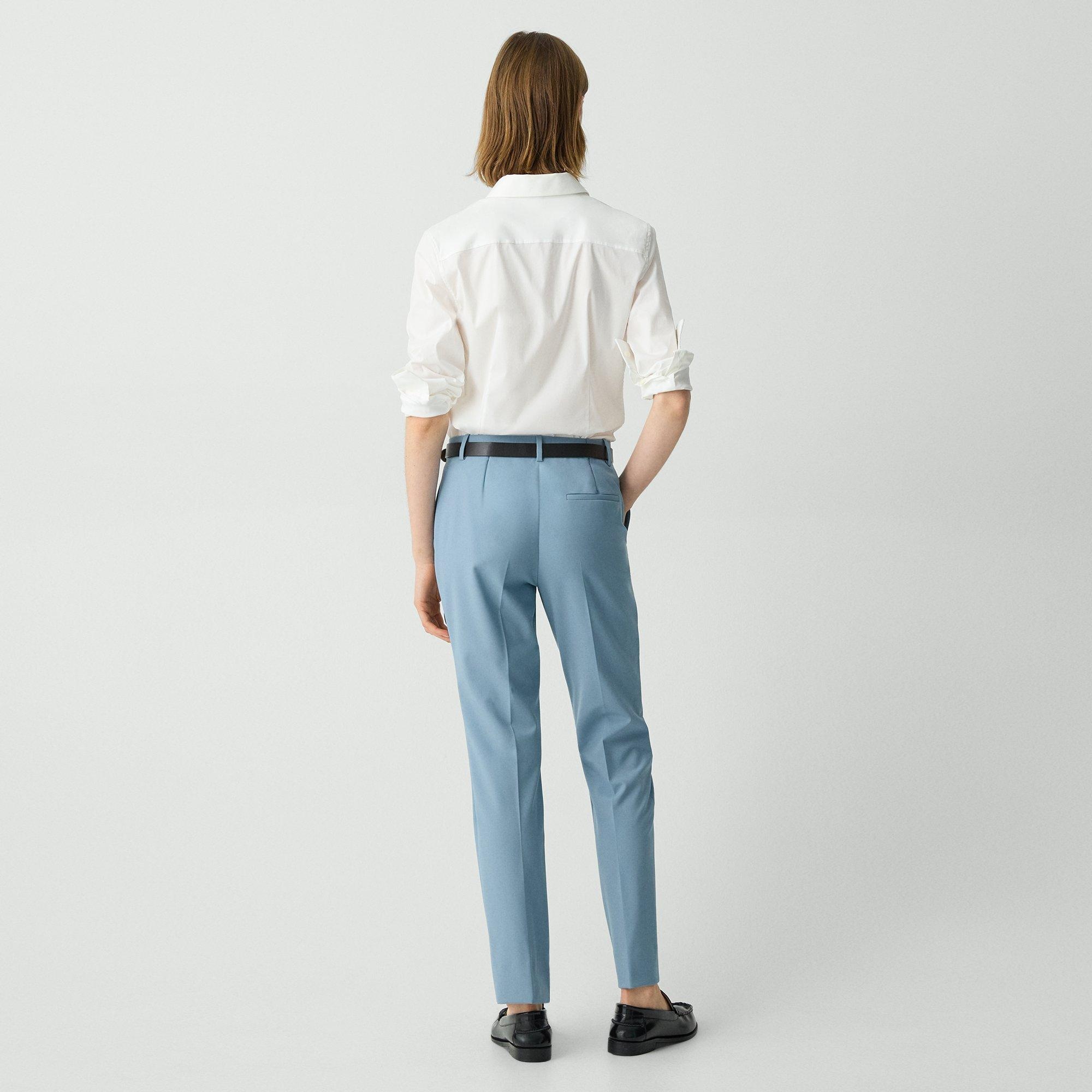 Treeca Full Length Pant in Good Wool - 4