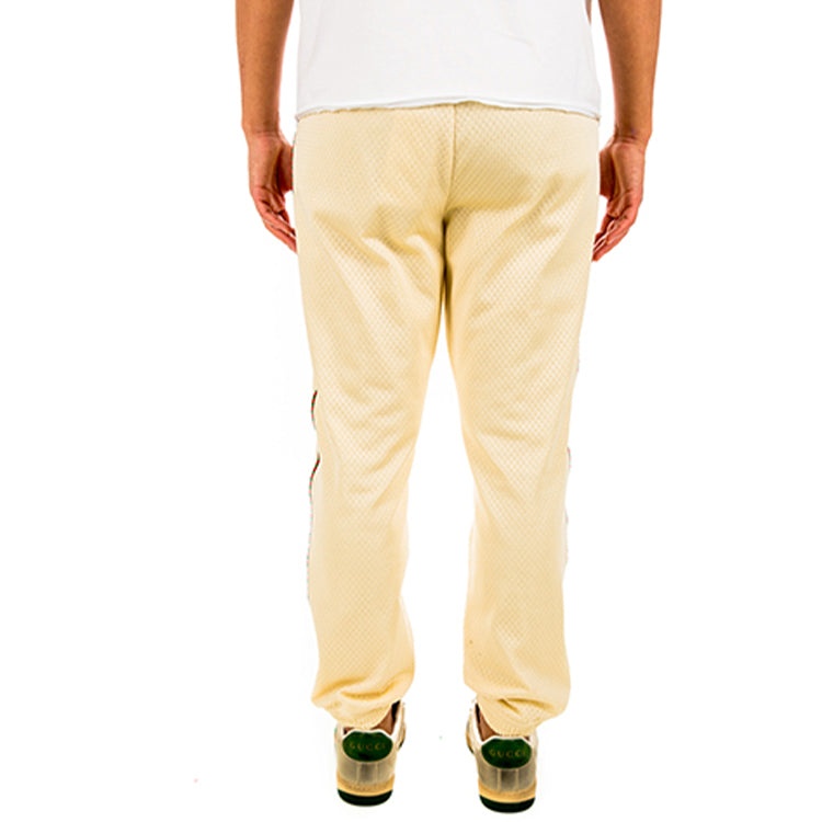 Gucci Strappy Side Striped Sweatpants For Men Beige 599356-XJB1N-9192 - 5