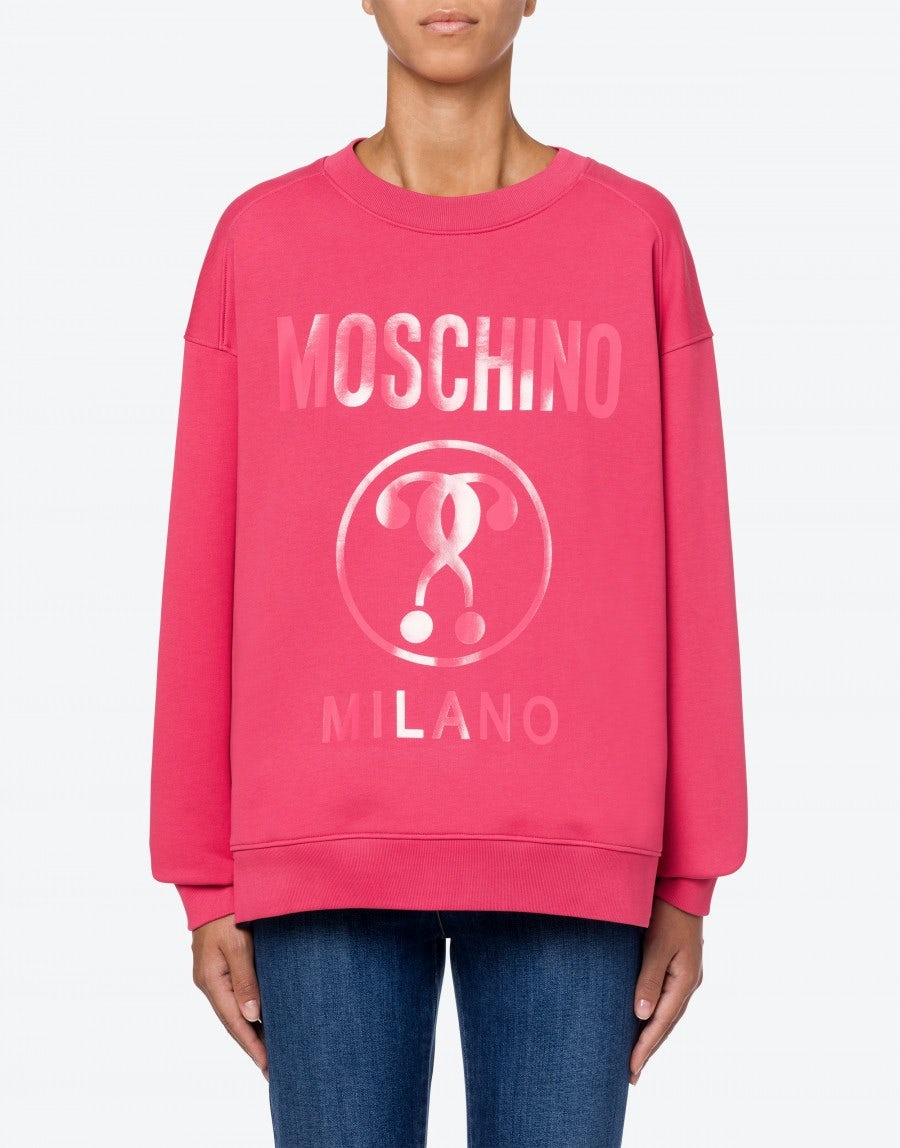 DOUBLE QUESTION MARK ORGANIC COTTON SWEATSHIRT - 2