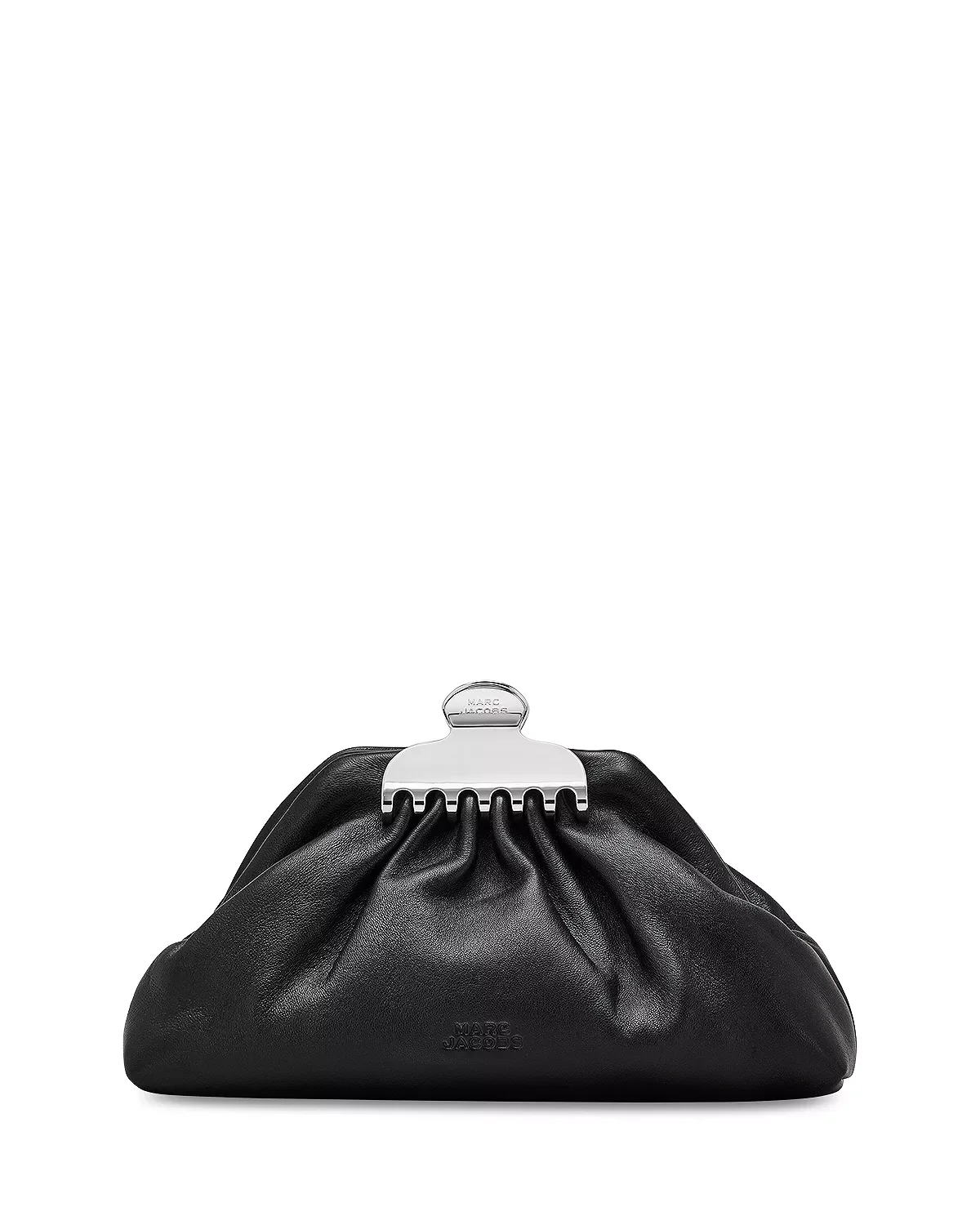 The Glam Claw Clip Leather Clutch - 1
