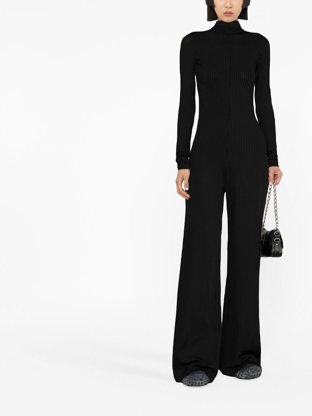 ribbed-knit jumpsuit - 2