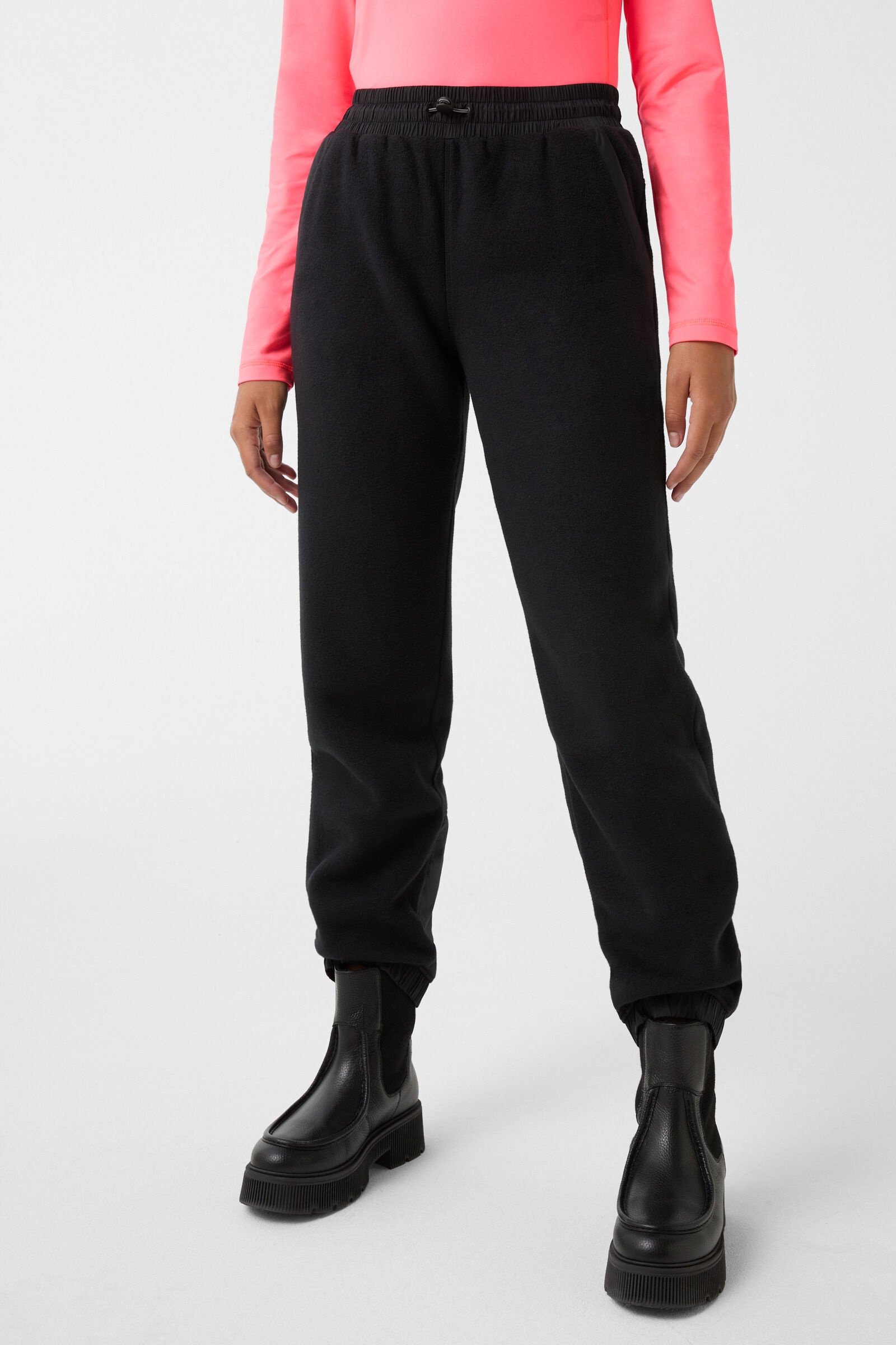 Eila Fleece pants in Black - 2