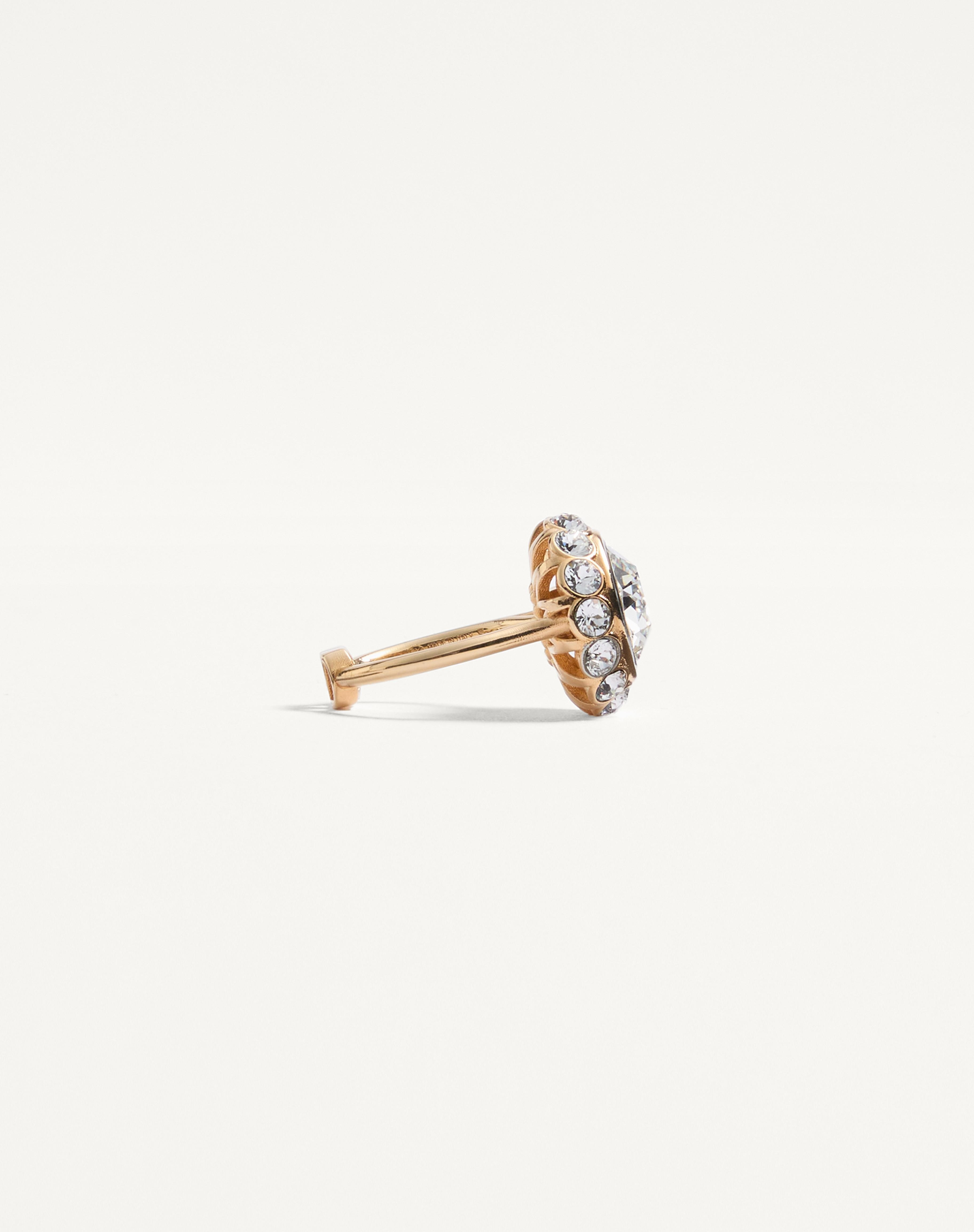 VLOGO SIGNATURE RING IN METAL, ENAMEL AND CRYSTALS - 3