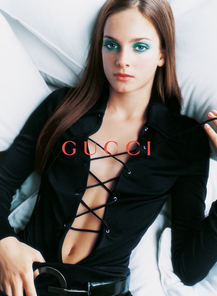 Gucci Spring 1996 Tom Ford “G” Emblem Black Suede Belt 34 - 4