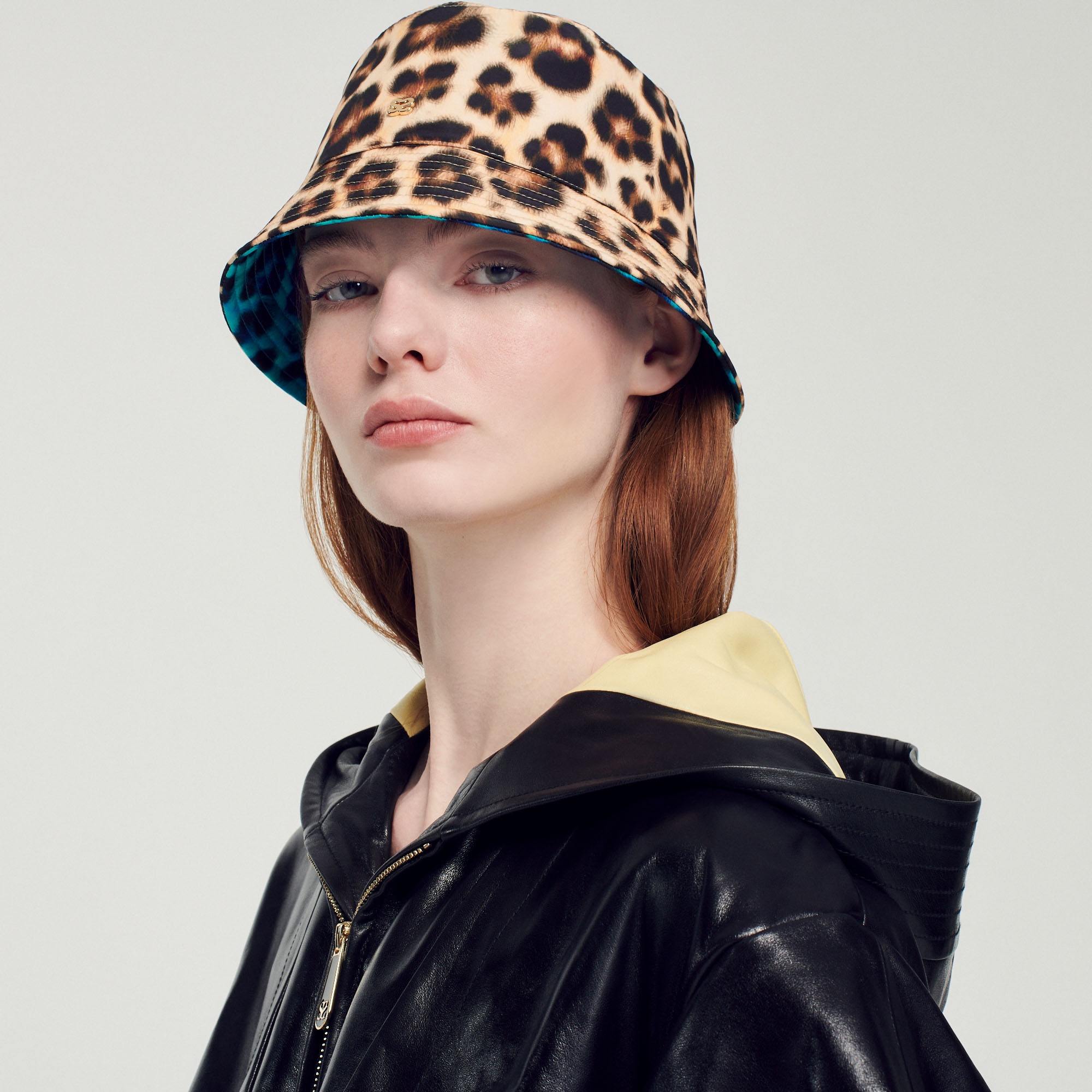 Reversible leopard-print hat - 1