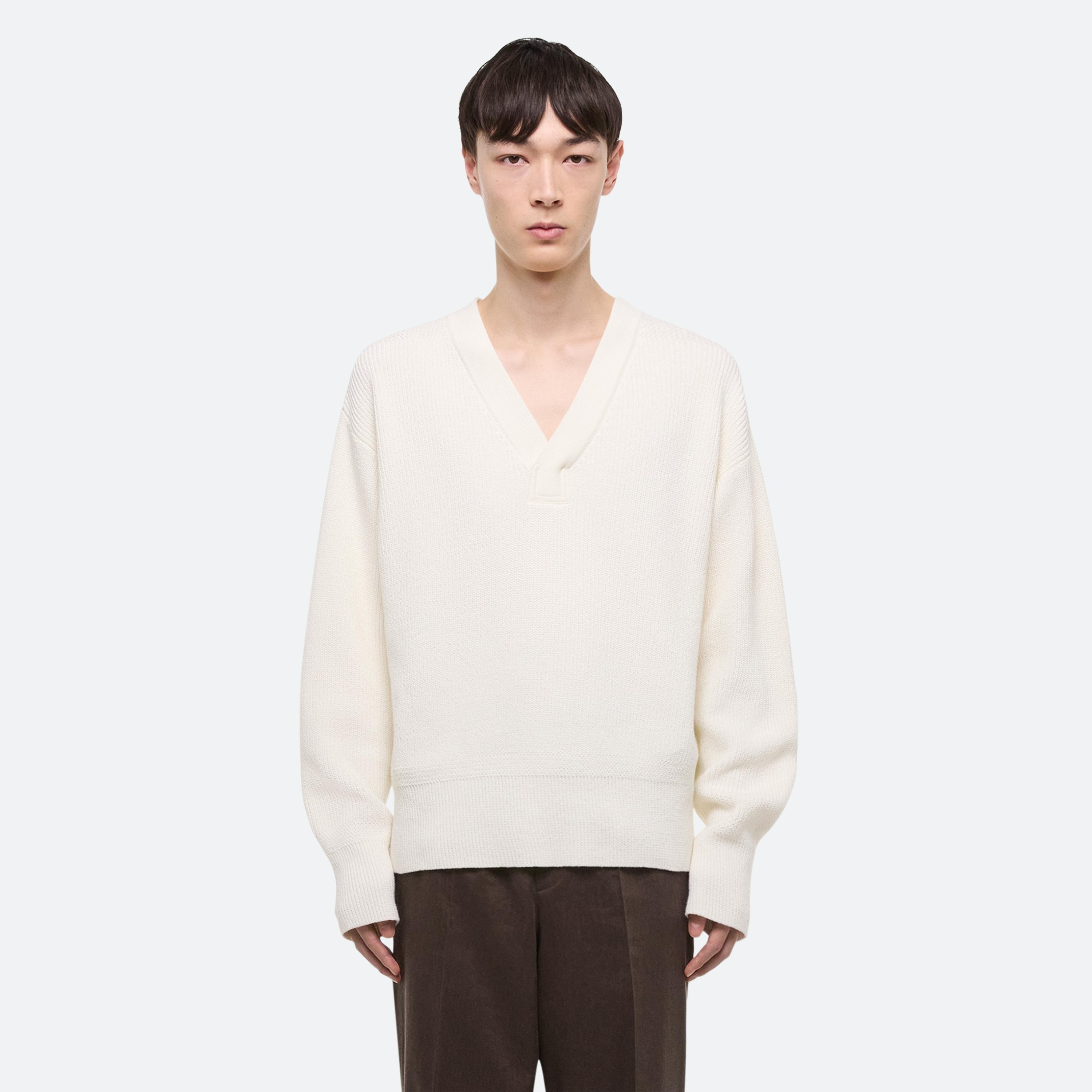 RIBBED V-NECK SWEATER - 3