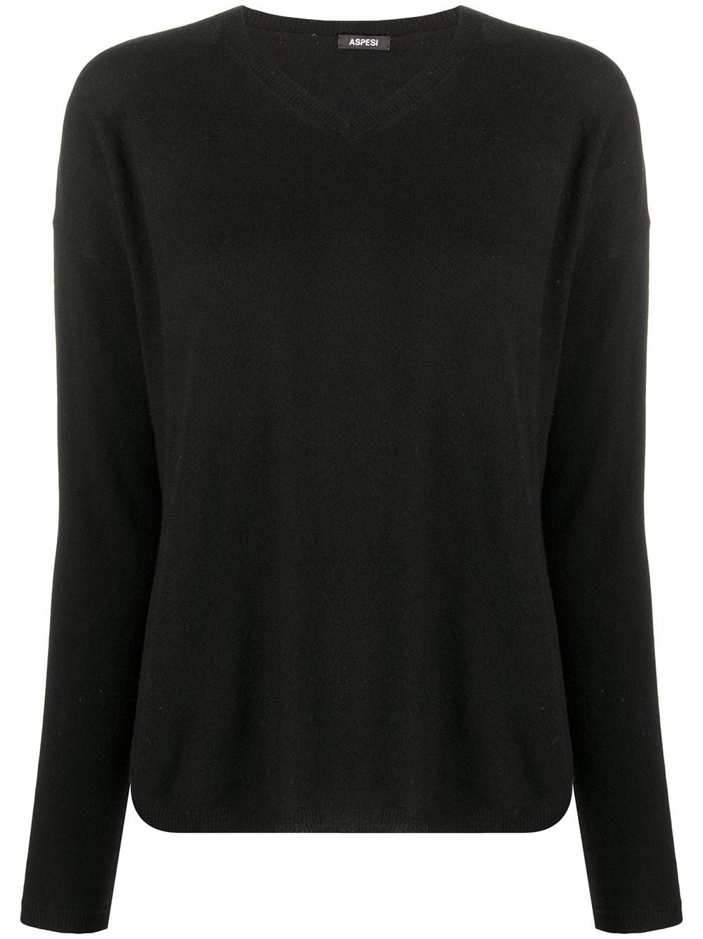 V-neck wool jumper - 1