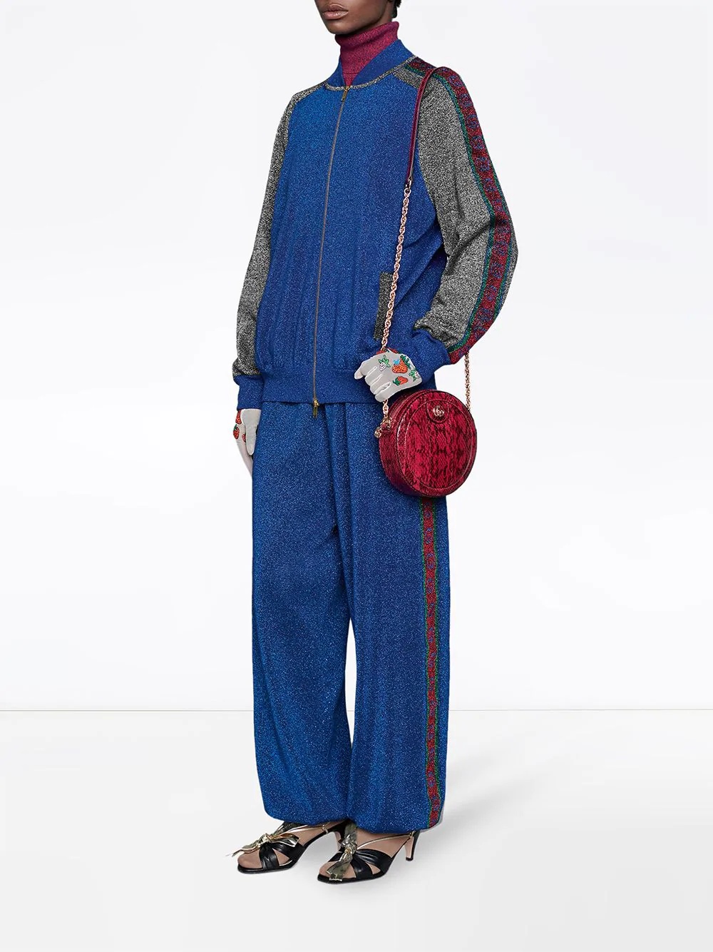 Jogging pants in wool with lurex - 2