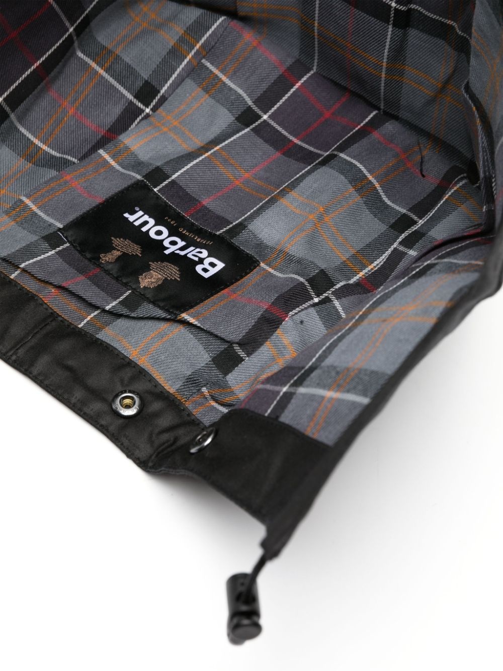 drawstring waxed hood - 2