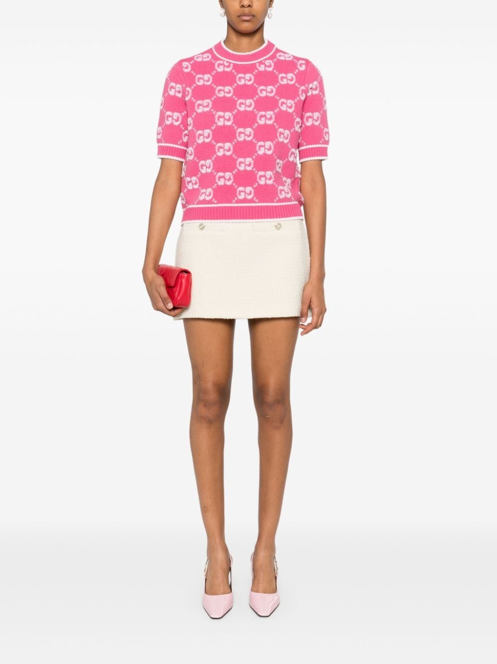 GG jacquard wool sweater - 2