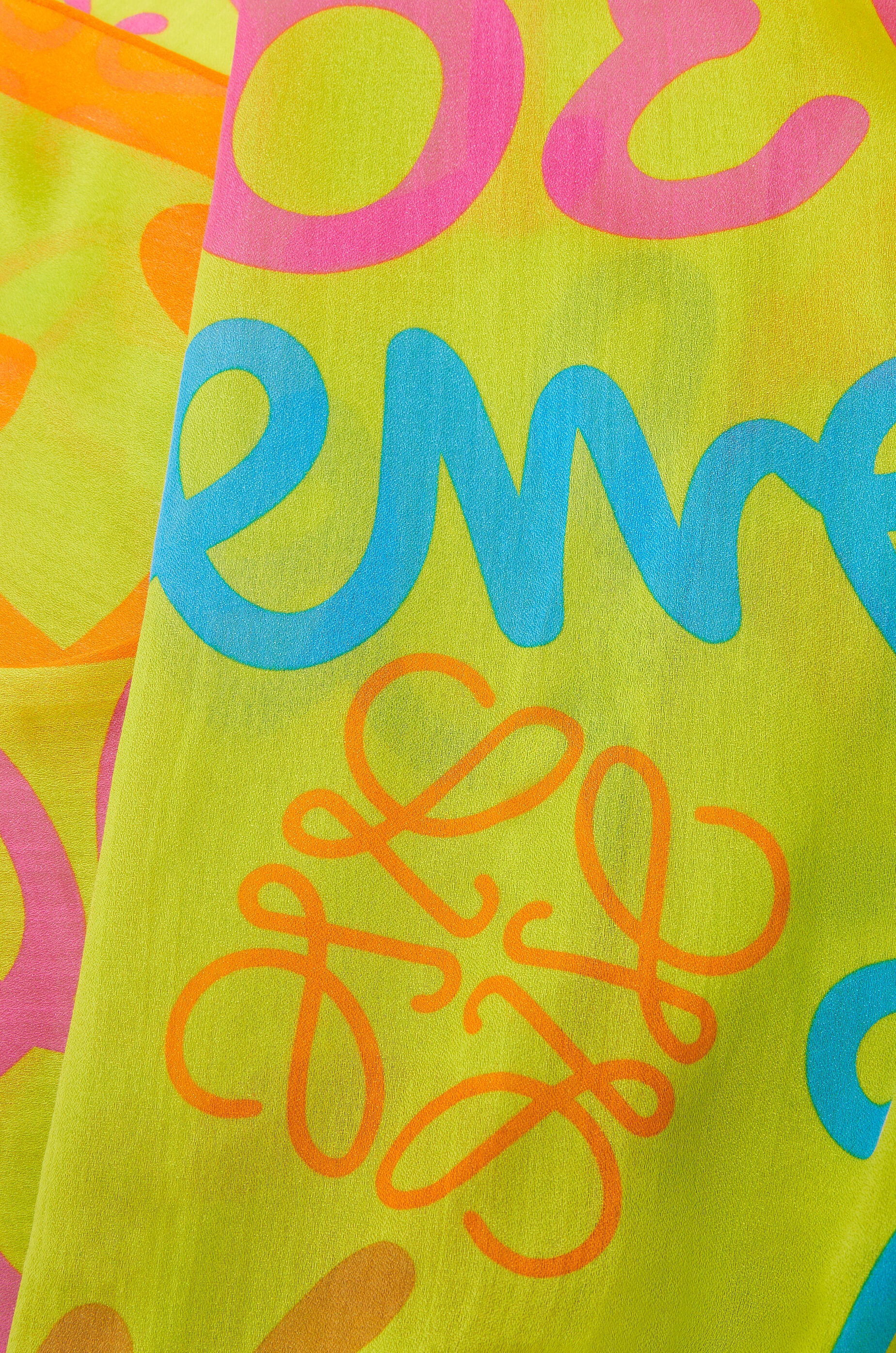LOEWE scarf in cotton and silk - 2