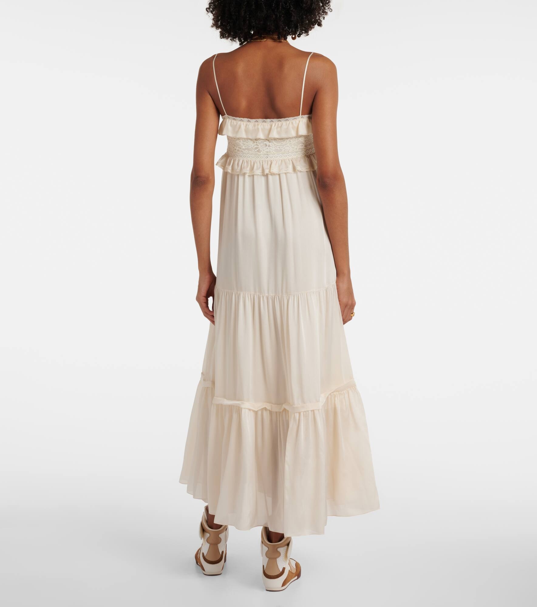 Silk midi dress - 3