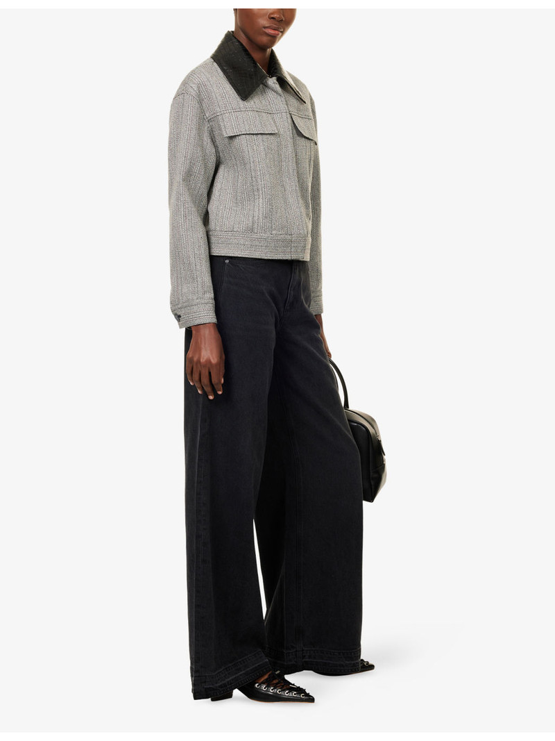 PAIGE "Cameron 34"" Wide-Leg High-Rise Denim-Blend Jeans" outlook